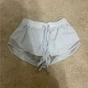 Lululemon Hotty Hot 2.5” Inseam White Tie Front Shorts